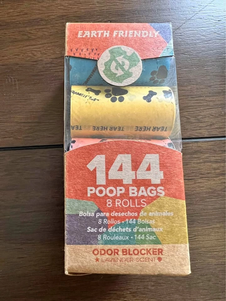 Earth friendly poop bags