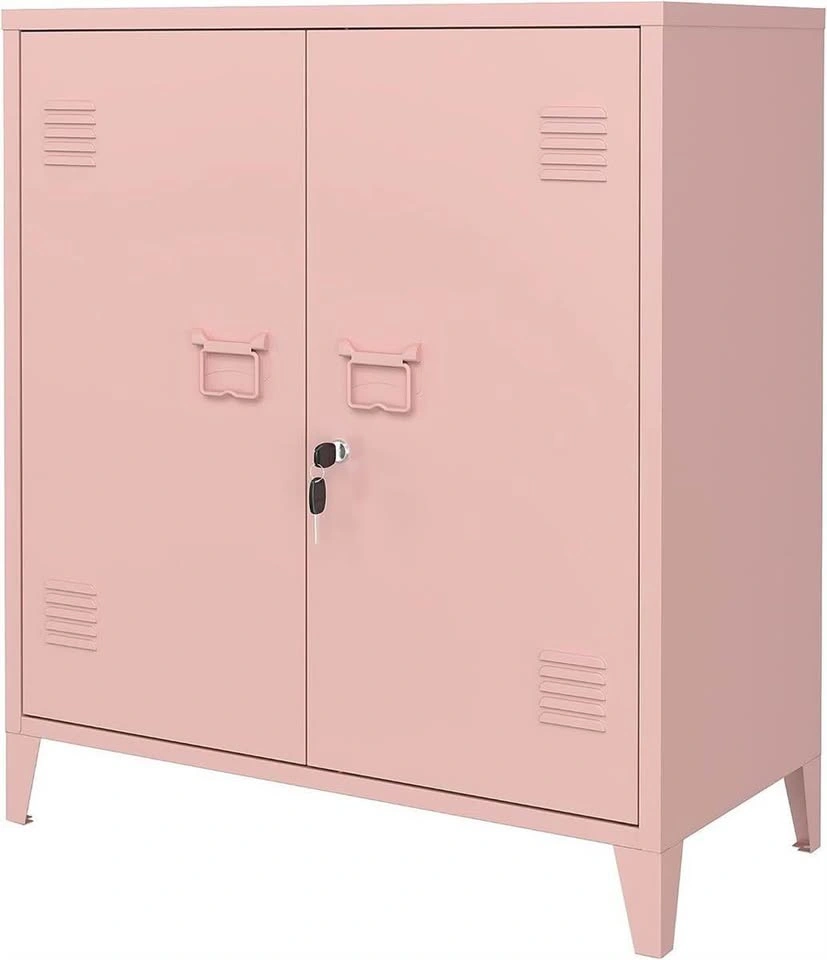 Pink Metal Storage Locker Cabinet - photo 3