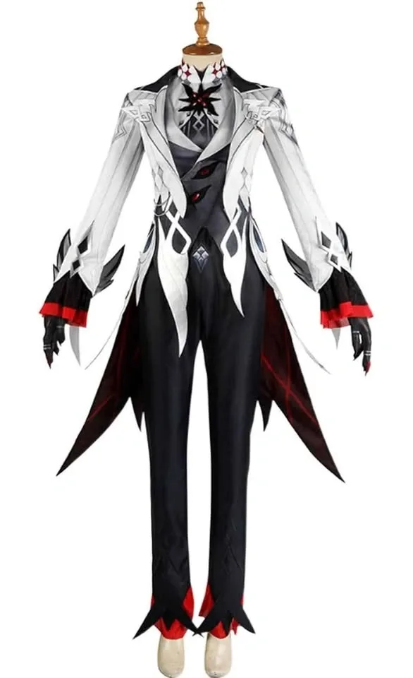 Genshin Impact Arlecchino Cosplay Costume Outfit Set - photo 2