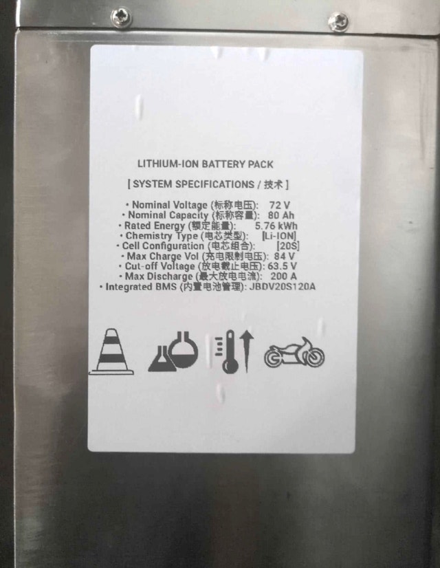 72v 80ah lithium daymak - photo 4