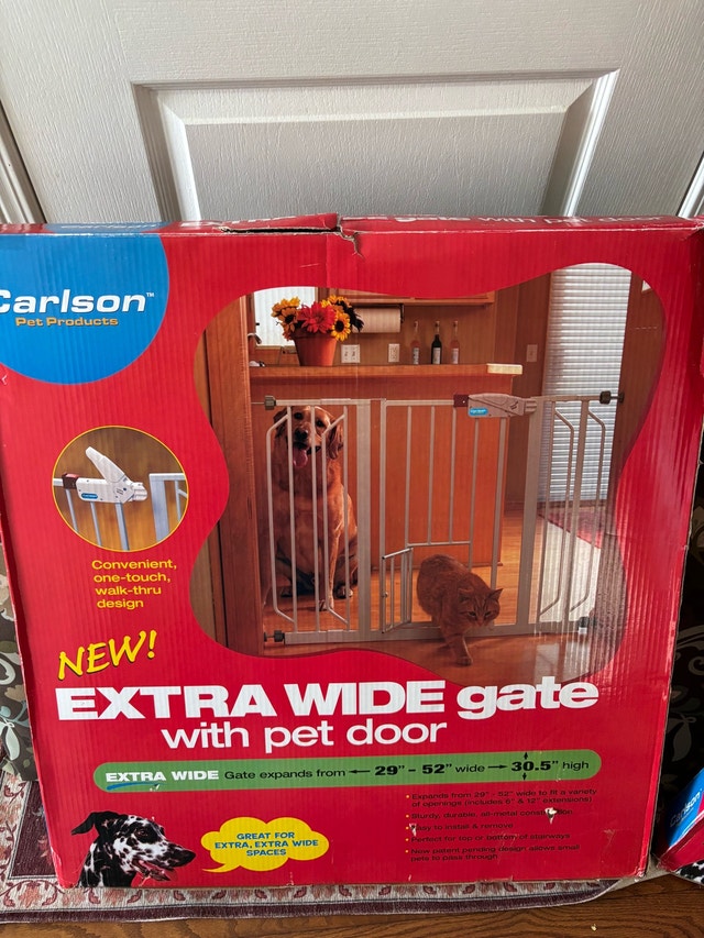 Gates with pet door