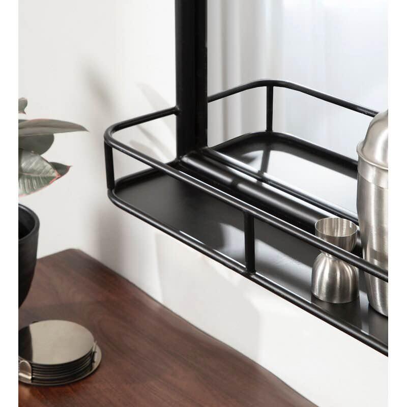 Black Rustic Koda Metal Rectangle Wall Mirror - photo 4