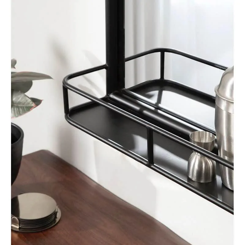 Black Rustic Koda Metal Rectangle Wall Mirror image indicator(4)