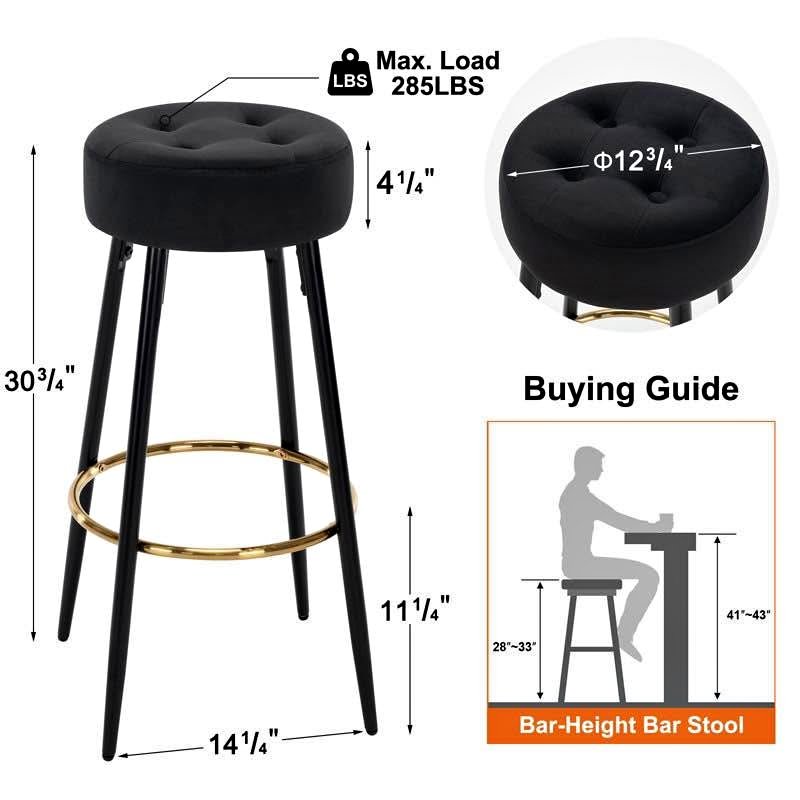 Minimalist Seattle Bar Stools (Set of 2)