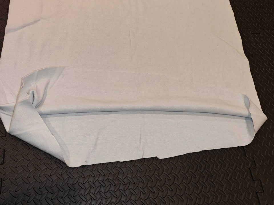 80" Off-White Ribbed Knit Tubing Fabric - photo 3