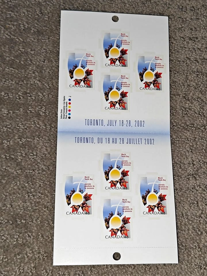 Stamp Booklet - 2002 Canada Post World Youth Day