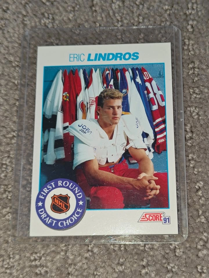 1991-92 Score #329 Eric Lindros Rookie Hockey Card - photo 2