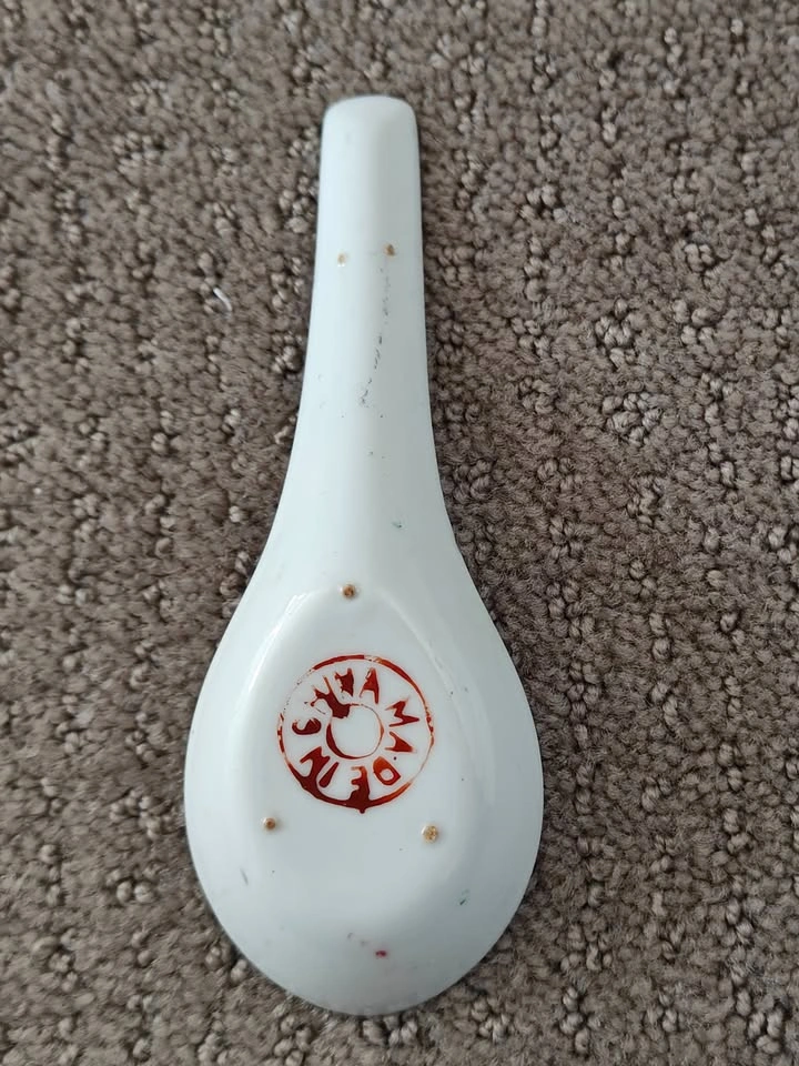Chinese Rose Medallion Famille Porcelain Hand Painted Spoon - photo 5