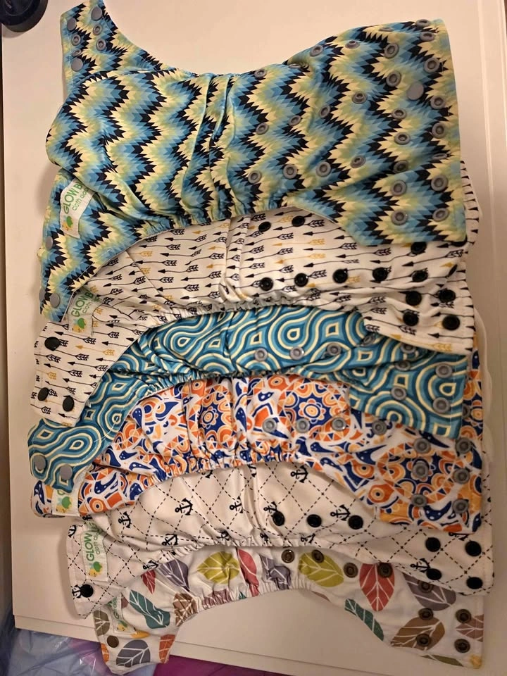 Glow Bug Cloth Diaper (One Size All in One)