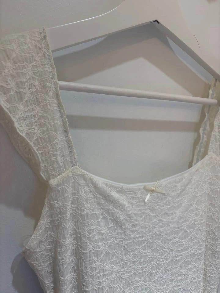 White Lace short dress - photo 2
