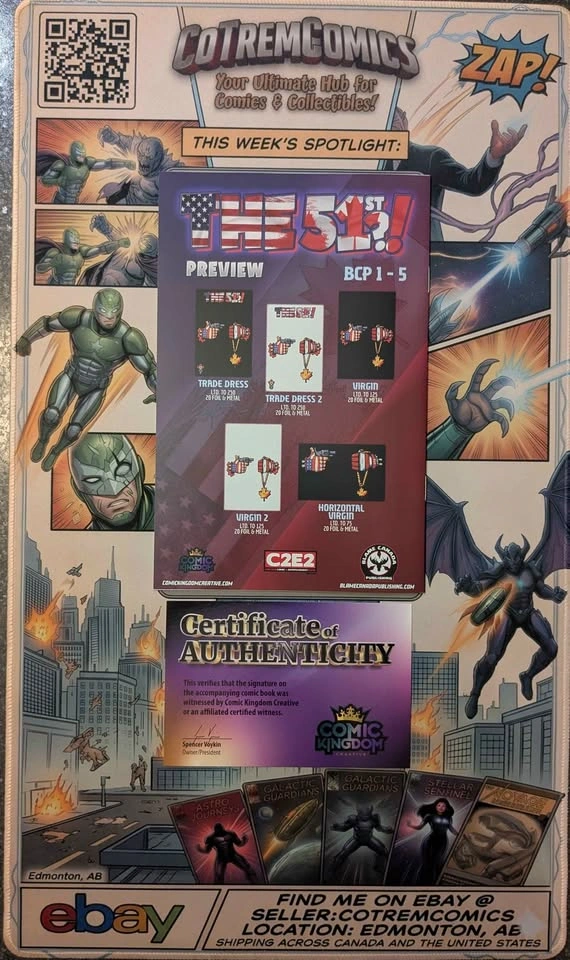 The 51st #1 Preview C2E2 Exclusive - Andy Duso Signed COA - photo 3