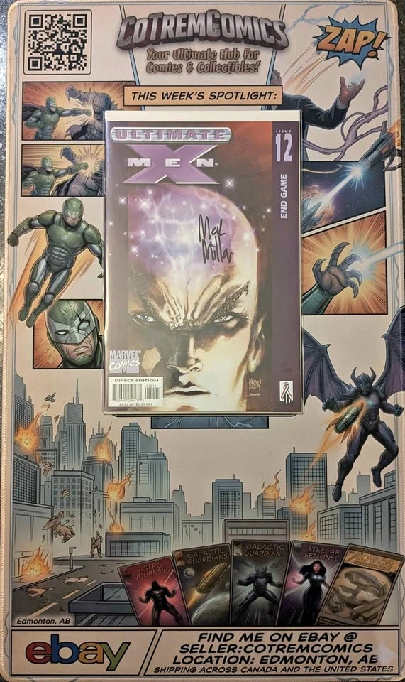 Ultimate X-Men Vol 1 #12 (End Game) Signed by Mark Millar