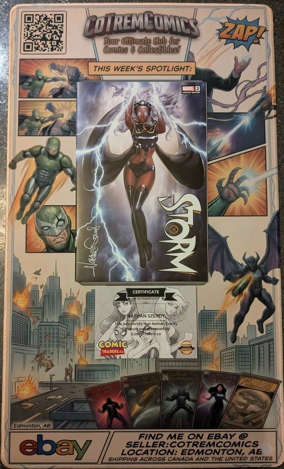 Storm #2 SIGNED by Nathan Szerdy With Coa Trade Exclusive Marvel - photo 2