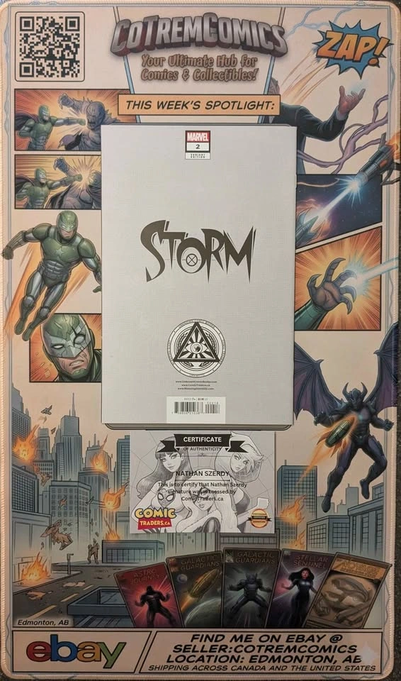 Storm #2 SIGNED by Nathan Szerdy With Coa Trade Exclusive Marvel - photo 3