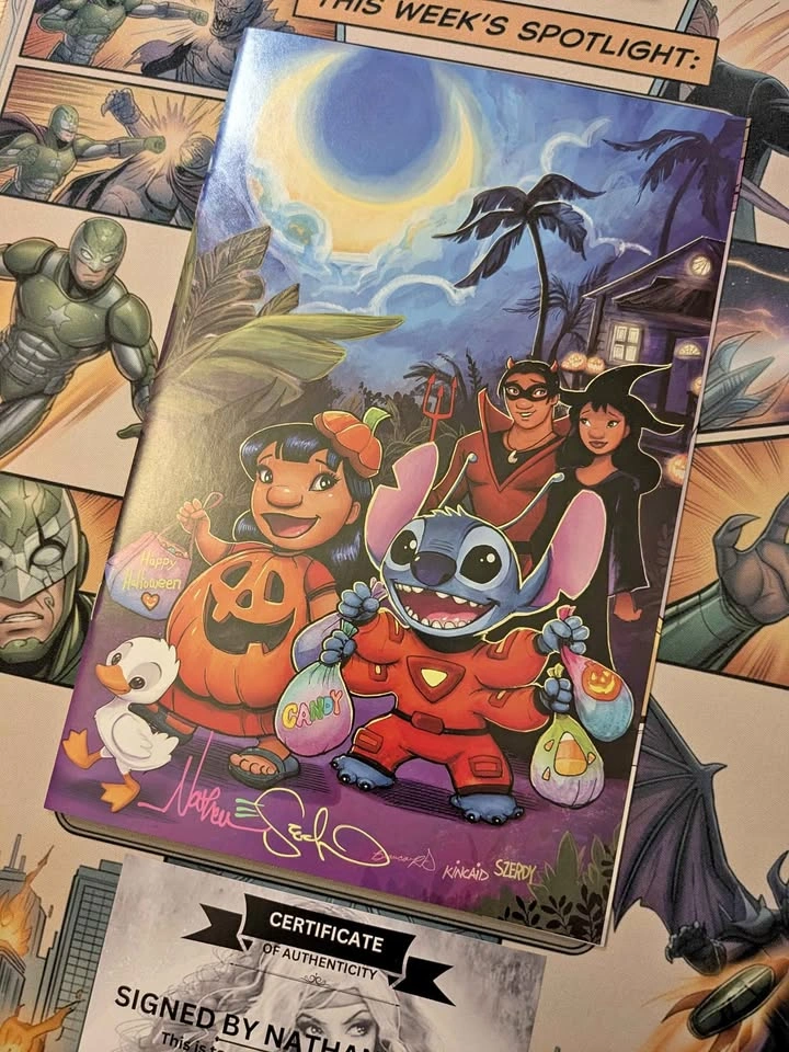 LILO AND STITCH #1 NYCC VIRGIN EXCLUSIVE NATHAN SZERDY SIGNED W/