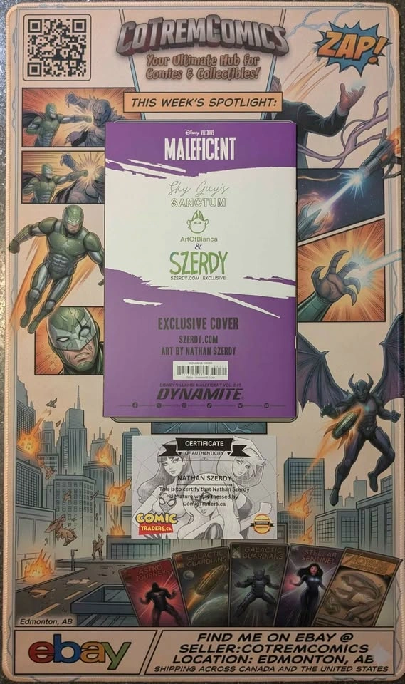 Maleficent #5 SIGNED by Nathan Szerdy Disney Comics Dynamite - photo 3