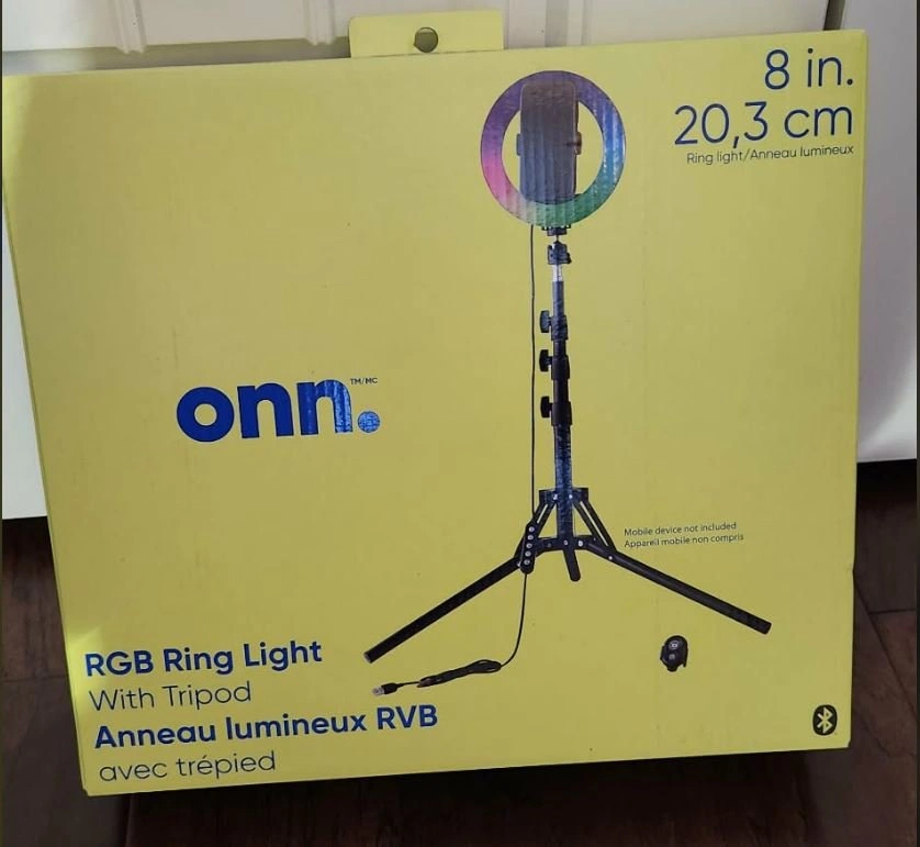 ONN 8" Ring Light on Tripod - photo 2