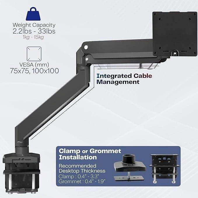 VIVO Monitor Arm - Up to 49" - Brand New - photo 2