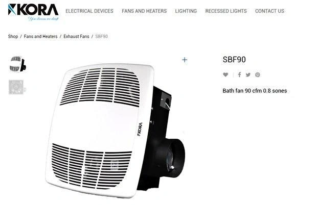 KORA Bathroom Fans