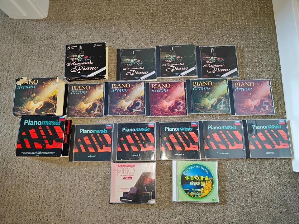 Piano Instrumental Various CD Relaxation Music Lot Total 18 CDs