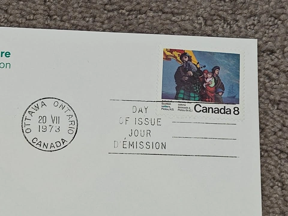 First Day Covers FDC - Bicentennial of Scottish Settlers Pictou - photo 2