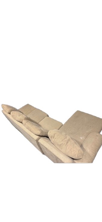 Comfy light yellow couch - photo 3