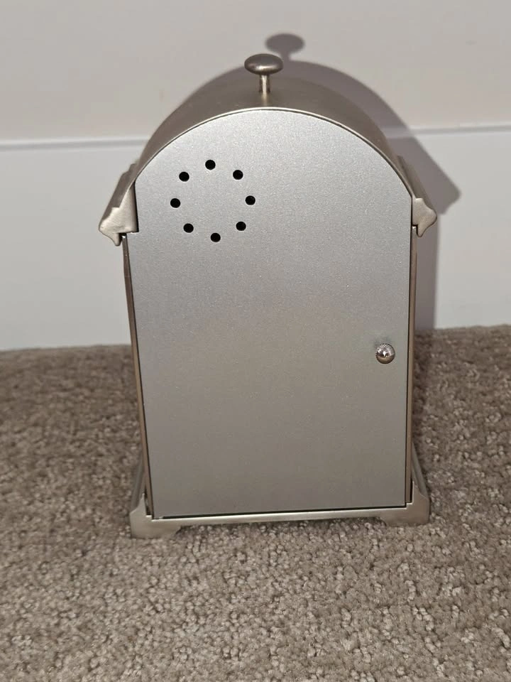 Royal Limited Heavy Metal Arched Silver Mantel Alarm Clock - photo 3