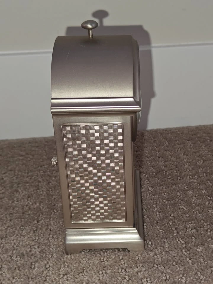 Royal Limited Heavy Metal Arched Silver Mantel Alarm Clock - photo 4