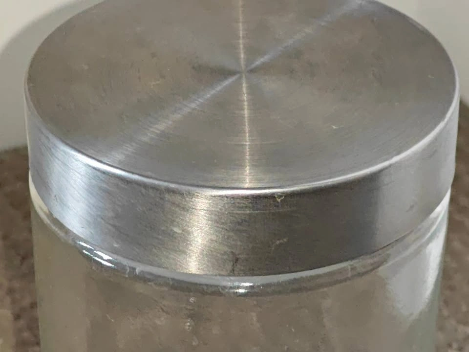 Glass Jar Storage Canister with Silver Lid (10" x 3-3/4") - photo 2