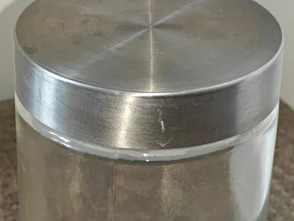 Glass Jar Storage Canister with Silver Lid (10" x 3-3/4") - photo 3