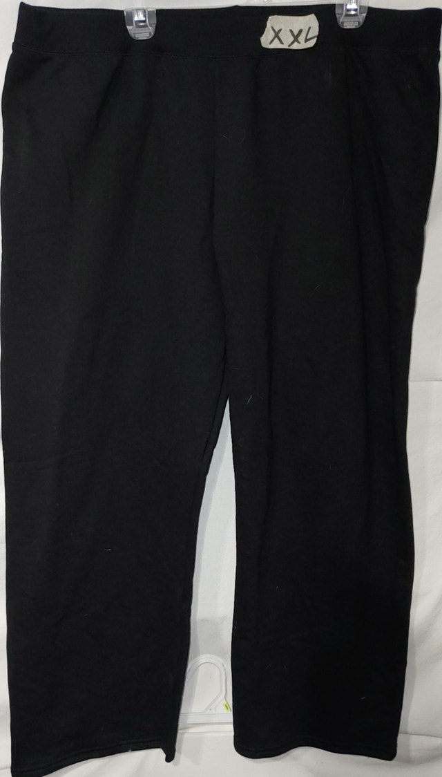 NEW Hanes Women's XXL Petite Black Originals Cozy Fleece Joggers - photo 3