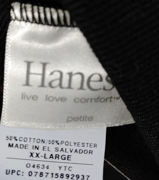 NEW Hanes Women's XXL Petite Black Originals Cozy Fleece Joggers - photo 5