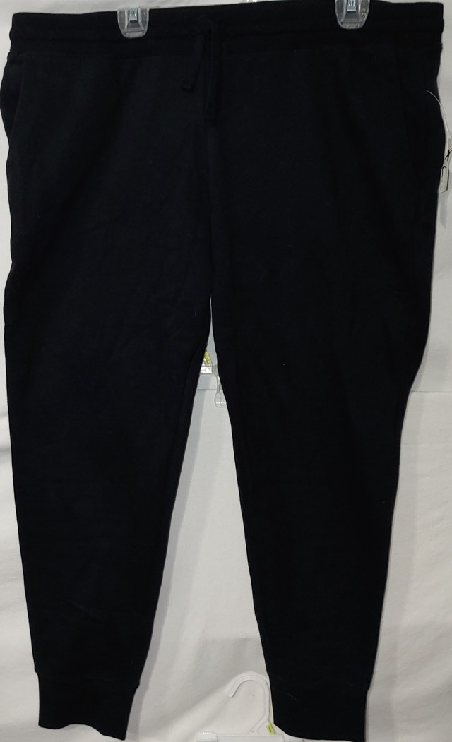 NEW Amazon Essentials Women's 18 Black Relaxed Fit French Terry - photo 2