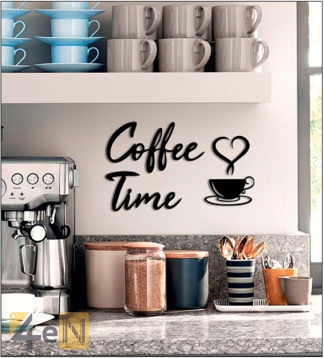 NEW 4eN Coffee Time Coffee Bar Decor for Kitchen and Cafe - photo 3