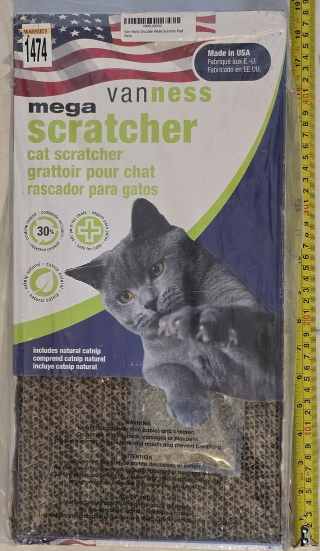 NEW Van Ness Pets Mega Cat Scratch Pad, Double Wide Size - photo 3