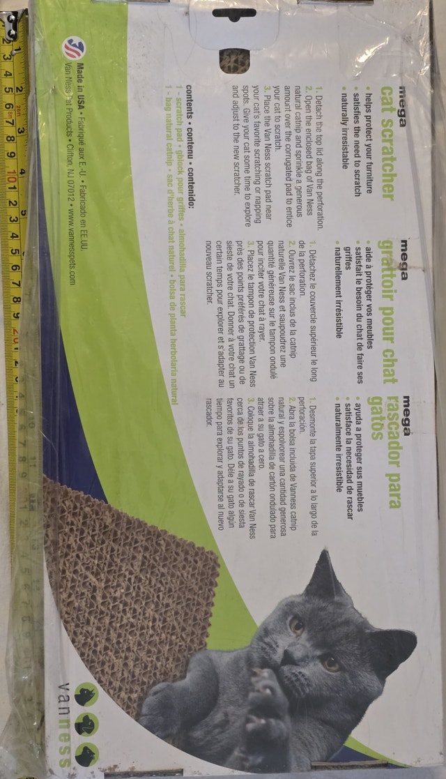NEW Van Ness Pets Mega Cat Scratch Pad, Double Wide Size - photo 4