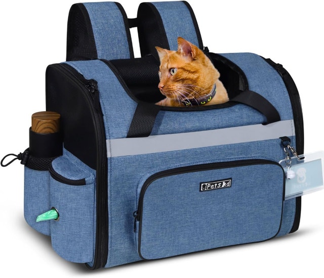 NEW Petskd Pet Backpack Carrier 17x13x9.5, 12 LBS Small Cats Dog