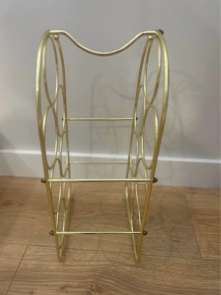 Gold Metal 7-Bottle Wine Rack - photo 2