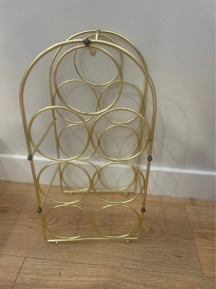 Gold Metal 7-Bottle Wine Rack - photo 4