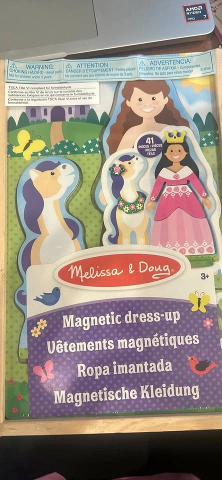 Melissa & Doug Princess Magnetic Dress-Up Play Set