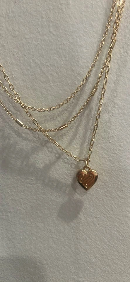 Justice Gold-Tone Layered Heart Necklace - photo 2