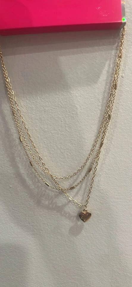 Justice Gold-Tone Layered Heart Necklace - photo 4