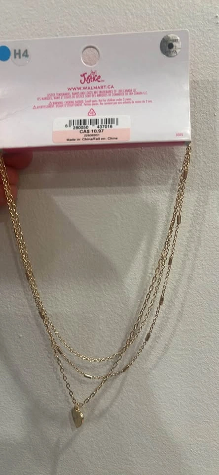 Justice Gold-Tone Layered Heart Necklace - photo 5