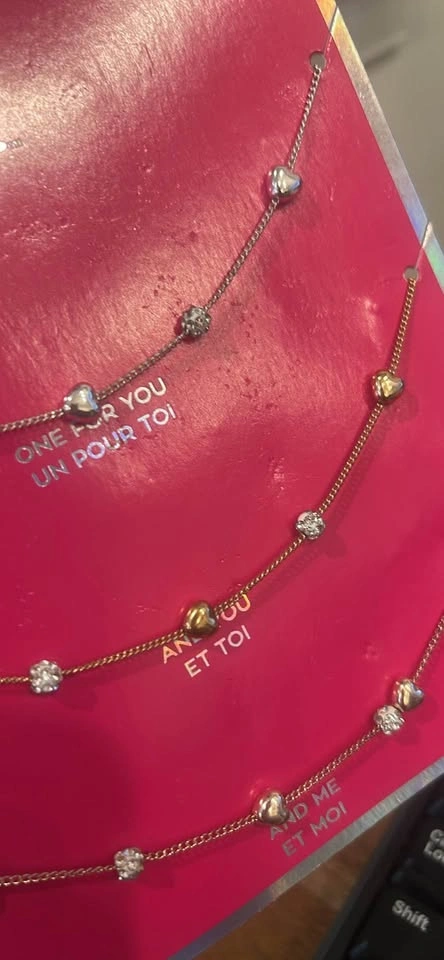 Justice 3-Pack Friendship Heart Necklace Set - photo 5