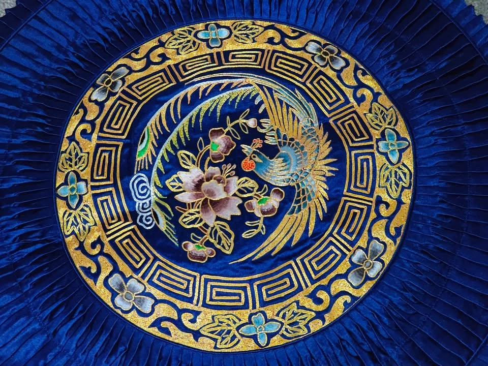 Phoenix Silk Embroidery Round Pillow Covers - photo 2