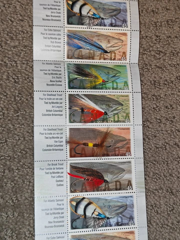 Stamp Booklet - 1998 Canada Post Fishing Flies (BK207 / 1720b) - photo 3