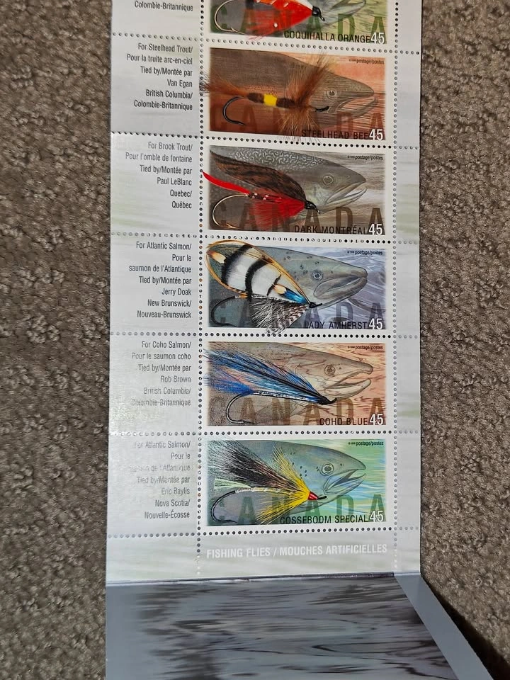 Stamp Booklet - 1998 Canada Post Fishing Flies (BK207 / 1720b) - photo 4