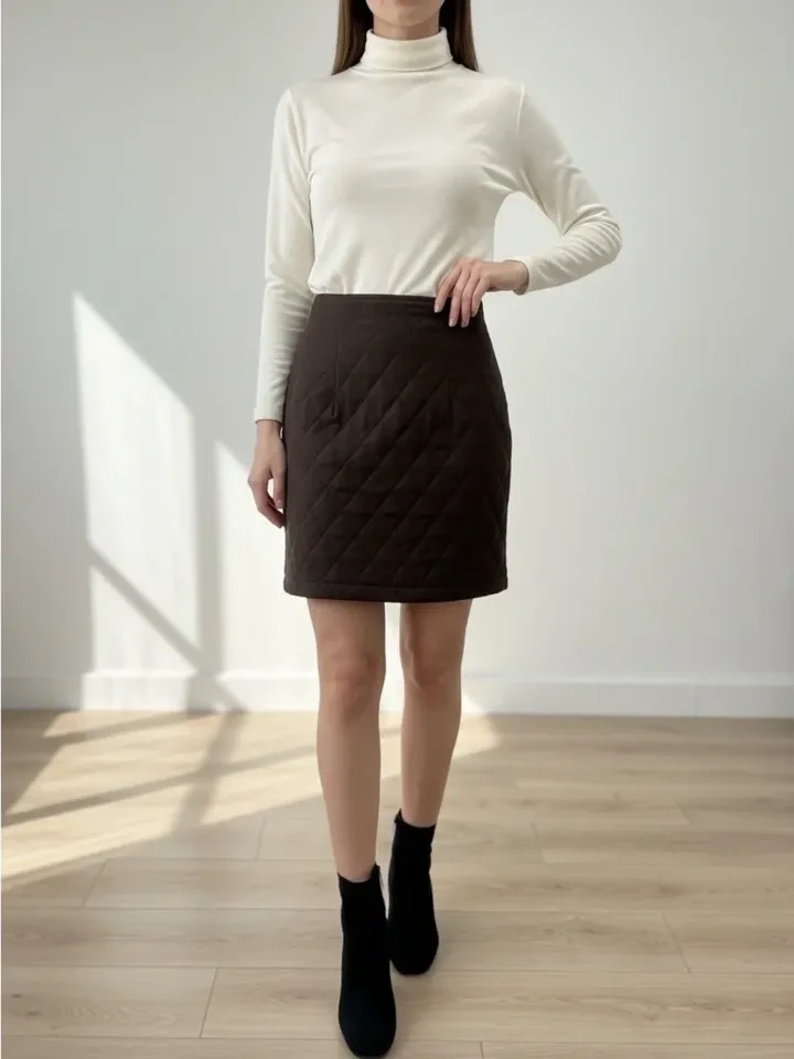Takezo Quilted Mini Skirt - photo 2