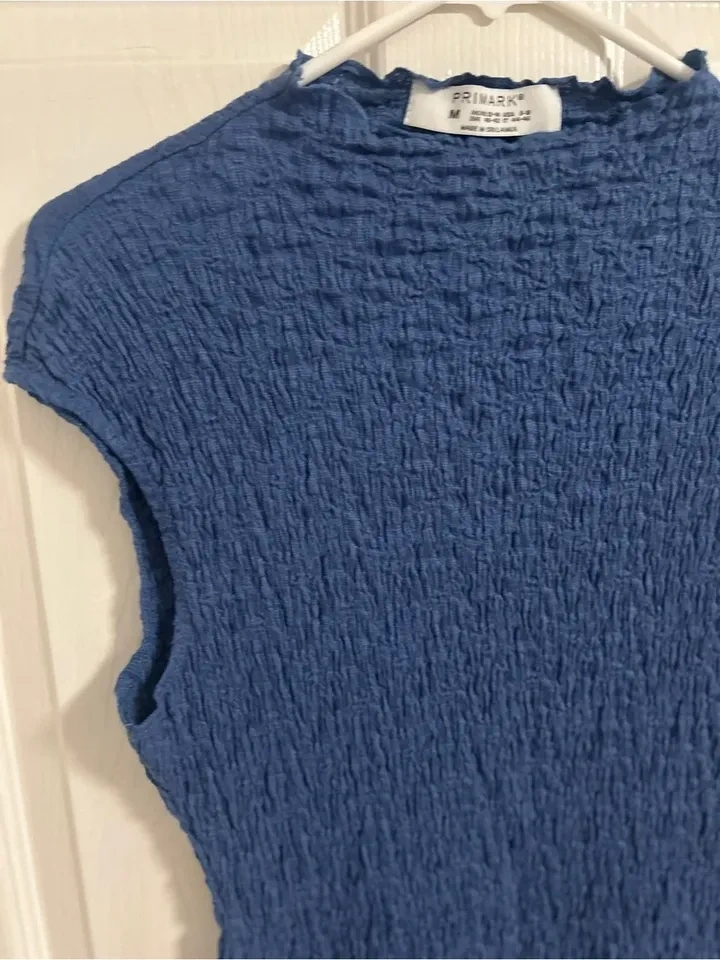 Blue Smocked Mini Dress - photo 3