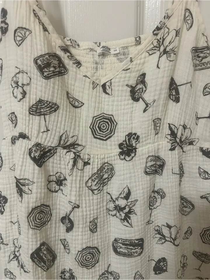 Ardene Summer Mini Dress Size Large Beach Print - photo 4
